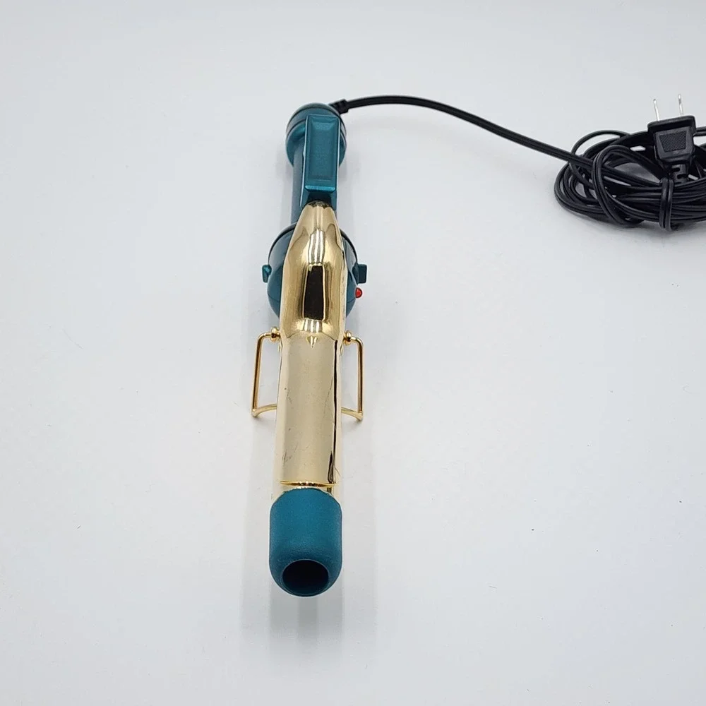 Wonder Wand Gold Series Curling Iron Helen of Troy Green Jumbo 1